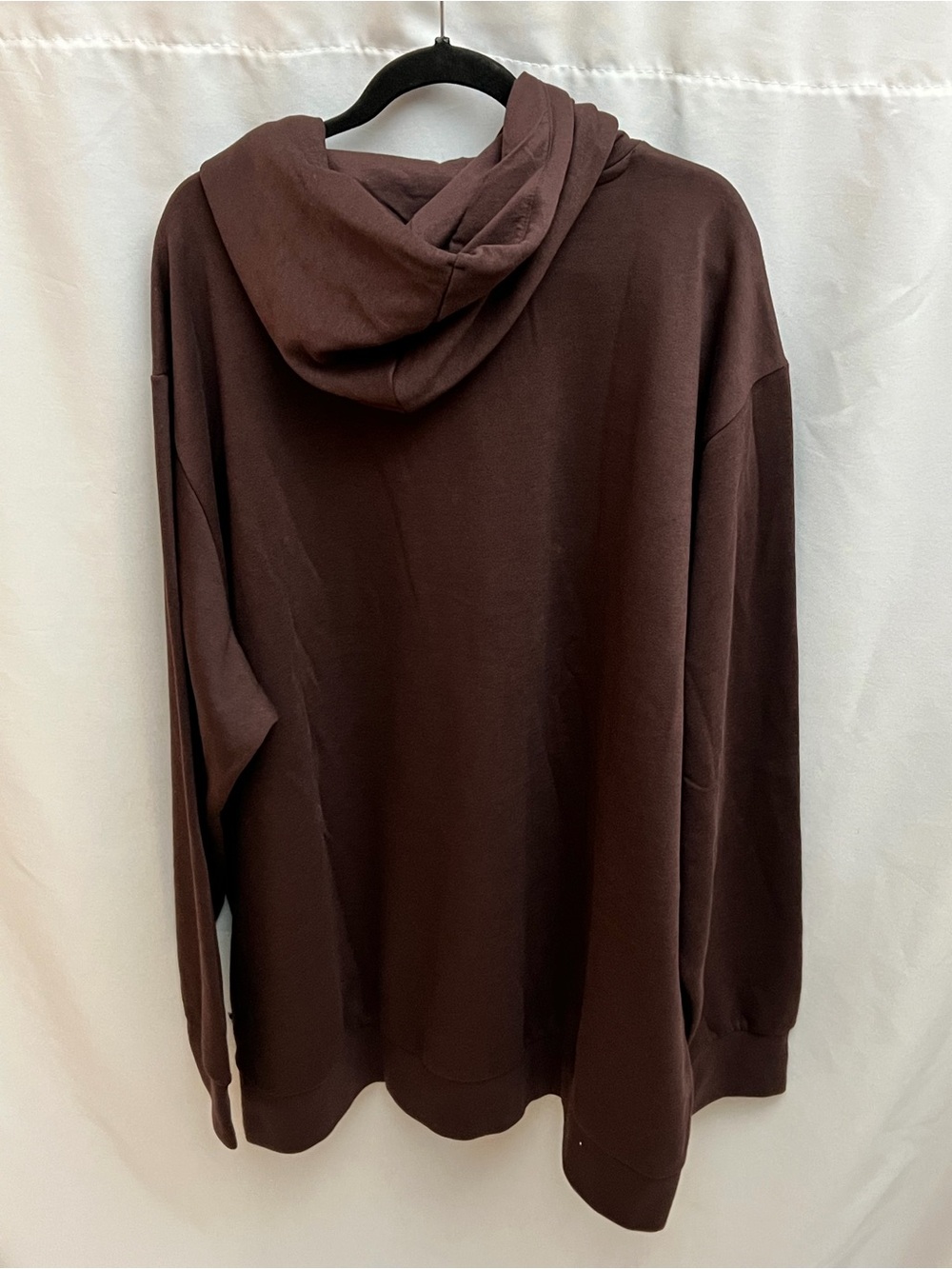 Adidas Brown Logo Hoodie Sweatshirt 4XLT Tall Pullover Kangaroo Pocket NWT - Picture 2 of 8